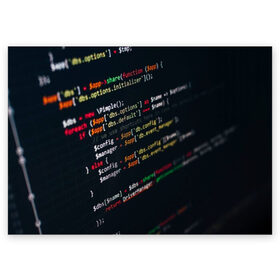 Поздравительная открытка с принтом ПРОГРАММИСТ в Екатеринбурге, 100% бумага | плотность бумаги 280 г/м2, матовая, на обратной стороне линовка и место для марки
 | anonymus | cod | hack | hacker | it | program | texture | айти | аноним | анонимус | взлом | код | кодинг | программа | программист | текстура | хак | хакер