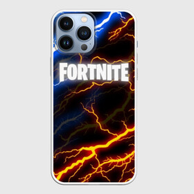 Чехол для iPhone 13 Pro Max с принтом FORTNITE STORM в Екатеринбурге,  |  | 2019 | armor | armour | cybersport | esport | fortnite | game | llama | logo | thunder | броня | игра | киберспорт | лама | молнии | фиолетовый | фирменные цвета | фортнайт