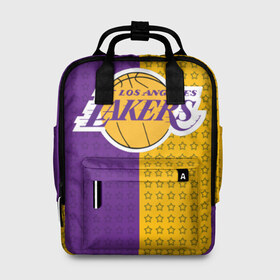 Женский рюкзак 3D с принтом Lakers (1) в Екатеринбурге, 100% полиэстер | лямки с регулируемой длиной, сверху ручки, чтобы рюкзак нести как сумку. Основное отделение закрывается на молнию, как и внешний карман. Внутри два дополнительных кармана, один из которых закрывается на молнию. По бокам два дополнительных кармашка, куда поместится маленькая бутылочка
 | ball | basket | basketball | kobu | lakers | lebron | los angeles | баскетбол | коюи | леброн | лейкерс | лос анджелис