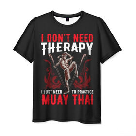 Мужская футболка 3D с принтом Muay Thai в Екатеринбурге, 100% полиэфир | прямой крой, круглый вырез горловины, длина до линии бедер | Тематика изображения на принте: fight | muay thai | thai boxing | ufc | бокс | ката | кикбоксин | лаос | лоу кик | муай | мьянма | поединок | таиланд | тай | тайский | таолу
