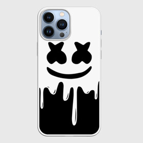 Чехол для iPhone 13 Pro Max с принтом MELLO BLACK x WHITE | MARSHMELLO в Екатеринбурге,  |  | Тематика изображения на принте: colors | dj | marshmello | paints | usa | абстракция | америка | звезда | клубная музыка | космический | краски | маршмелло | музыка | музыкант