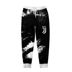 Мужские брюки 3D с принтом Juventus Sport в Екатеринбурге, 100% полиэстер | манжеты по низу, эластичный пояс регулируется шнурком, по бокам два кармана без застежек, внутренняя часть кармана из мелкой сетки | 