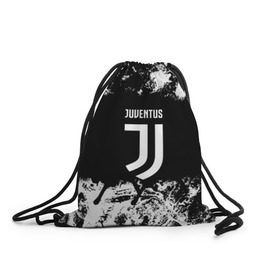 Рюкзак-мешок 3D с принтом JUVENTUS в Екатеринбурге, 100% полиэстер | плотность ткани — 200 г/м2, размер — 35 х 45 см; лямки — толстые шнурки, застежка на шнуровке, без карманов и подкладки | italia | juve | juventus | sport | италия | спорт | спортивная форма | футбол | футбольный | чемпионат | ювентус