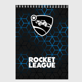 Скетчбук с принтом ROCKET LEAGUE в Екатеринбурге, 100% бумага
 | 48 листов, плотность листов — 100 г/м2, плотность картонной обложки — 250 г/м2. Листы скреплены сверху удобной пружинной спиралью | Тематика изображения на принте: league | rocket | rocket league | rocket trade | лига трейд | рокет лиг | рокет лига | рокет лига вещи | рокет лига гараж. | рокет лига д | рокет лиги | рокет трейд