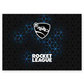 Поздравительная открытка с принтом ROCKET LEAGUE в Екатеринбурге, 100% бумага | плотность бумаги 280 г/м2, матовая, на обратной стороне линовка и место для марки
 | league | rocket | rocket league | rocket trade | лига трейд | рокет лиг | рокет лига | рокет лига вещи | рокет лига гараж. | рокет лига д | рокет лиги | рокет трейд