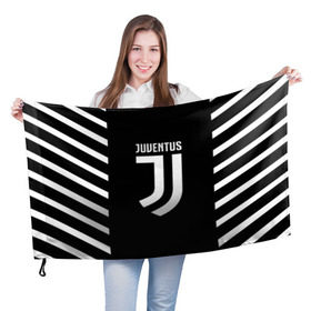 Флаг 3D с принтом JUVENTUS SPORT в Екатеринбурге, 100% полиэстер | плотность ткани — 95 г/м2, размер — 67 х 109 см. Принт наносится с одной стороны | cr7 | fc | football | football club | juve | juventus | ronaldo | sport | роналдо | спорт | спортивные | униформа | фирменные цвета | фк | футбол | футбольный клуб | ювентус