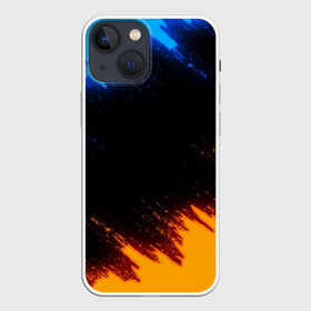 Чехол для iPhone 13 mini с принтом БИТВА ОГНЕЙ в Екатеринбурге,  |  | bright | colors | fire | heat | light | paints | wildfire | брызги | искры | краски | огненный | огонь | пламя | пожар