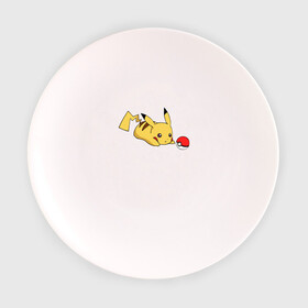 Тарелка с принтом Пикачу и Покебол в Екатеринбурге, фарфор | диаметр - 210 мм
диаметр для нанесения принта - 120 мм | detective pikachu | pikachu | pokeball | pokemon | детектив пикачу | пикачу | покебол | покемон