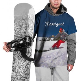 Накидка на куртку 3D с принтом Rossignol в Екатеринбурге, 100% полиэстер |  | france | movement | rossignol | snow | speed | вершина | горные лыжи | горы | движение | скорость | снег | франция