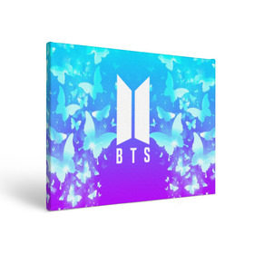 Холст прямоугольный с принтом BTS BUTTERFLIES в Екатеринбурге, 100% ПВХ |  | bangtan boys | bt21 | bts | bts army | bts stickers | butterflies | j hope | jimin | jin | jungkook | k pop | rap monster | rapmon | suga | v | бабочки | бтс | корея | стикеры bts