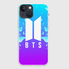 Чехол для iPhone 13 mini с принтом BTS BUTTERFLIES в Екатеринбурге,  |  | Тематика изображения на принте: bangtan boys | bt21 | bts | bts army | bts stickers | butterflies | j hope | jimin | jin | jungkook | k pop | rap monster | rapmon | suga | v | бабочки | бтс | корея | стикеры bts