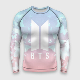 Мужской рашгард 3D с принтом BTS BUTTERFLIES в Екатеринбурге,  |  | bangtan boys | bt21 | bts | bts army | bts stickers | butterflies | j hope | jimin | jin | jungkook | k pop | rap monster | rapmon | suga | v | бабочки | бтс | корея | стикеры bts