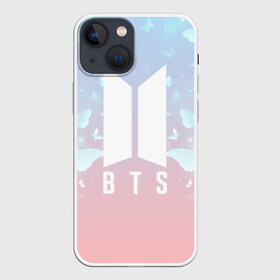 Чехол для iPhone 13 mini с принтом BTS BUTTERFLIES в Екатеринбурге,  |  | bangtan boys | bt21 | bts | bts army | bts stickers | butterflies | j hope | jimin | jin | jungkook | k pop | rap monster | rapmon | suga | v | бабочки | бтс | корея | стикеры bts