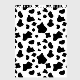 Скетчбук с принтом Корова в Екатеринбурге, 100% бумага
 | 48 листов, плотность листов — 100 г/м2, плотность картонной обложки — 250 г/м2. Листы скреплены сверху удобной пружинной спиралью | animal | black white | cow | pattern | животное | кавай | корова | паттерн | пятна | черно белое