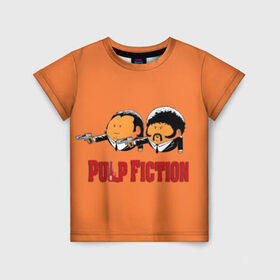 Детская футболка 3D с принтом Pulp Fiction - Art 2 в Екатеринбурге, 100% гипоаллергенный полиэфир | прямой крой, круглый вырез горловины, длина до линии бедер, чуть спущенное плечо, ткань немного тянется | art | film | movie | pulp fiction | tarantino | кино | криминальное чтиво | приколы | тарантино | фильмы
