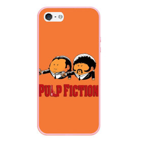 Чехол для iPhone 5/5S матовый с принтом Pulp Fiction - Art 2 в Екатеринбурге, Силикон | Область печати: задняя сторона чехла, без боковых панелей | Тематика изображения на принте: art | film | movie | pulp fiction | tarantino | кино | криминальное чтиво | приколы | тарантино | фильмы