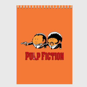 Скетчбук с принтом Pulp Fiction - Art 2 в Екатеринбурге, 100% бумага
 | 48 листов, плотность листов — 100 г/м2, плотность картонной обложки — 250 г/м2. Листы скреплены сверху удобной пружинной спиралью | Тематика изображения на принте: art | film | movie | pulp fiction | tarantino | кино | криминальное чтиво | приколы | тарантино | фильмы