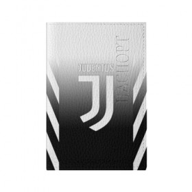 Обложка для паспорта матовая кожа с принтом JUVENTUS в Екатеринбурге, натуральная матовая кожа | размер 19,3 х 13,7 см; прозрачные пластиковые крепления | cr7 | fc | football | football club | juve | juventus | ronaldo | sport | роналдо | спорт | спортивные | униформа | фирменные цвета | фк | футбол | футбольный клуб | ювентус