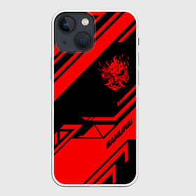 Чехол для iPhone 13 mini с принтом CYBERPUNK 2077 SAMURAI в Екатеринбурге,  |  | 2019 | cd project red | cyberpunk 2077 | future | hack | night city | samurai | sci fi | андроиды | безумие | будущее | киберпанк 2077 | логотип | роботы | самураи | фантастика | цифры