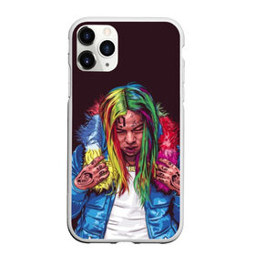 Чехол для iPhone 11 Pro матовый с принтом Color в Екатеринбурге, Силикон |  | 6ix9ine | bebe | daniel hernandez | rap | stoopid | tekashi | рэп | сикснайн | текаши