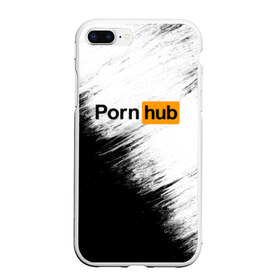 Чехол для iPhone 7Plus/8 Plus матовый с принтом Pornhub в Екатеринбурге, Силикон | Область печати: задняя сторона чехла, без боковых панелей | brazzers | браззерс