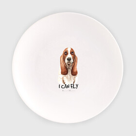 Тарелка с принтом Бассет-хаунд в Екатеринбурге, фарфор | диаметр - 210 мм
диаметр для нанесения принта - 120 мм | Тематика изображения на принте: dog | бассет | бассет хаунд | собака | собаки | хаунд