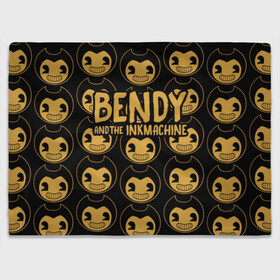 Плед 3D с принтом Bendy And The Ink Machine (35) в Екатеринбурге, 100% полиэстер | закругленные углы, все края обработаны. Ткань не мнется и не растягивается | Тематика изображения на принте: bendy | bendy and the ink machine | devil | game | horror | ink | mask | бенди | бенди и чернильная машина | краска | чернила