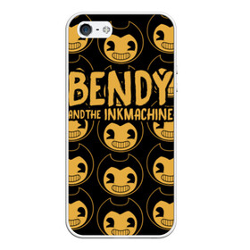 Чехол для iPhone 5/5S матовый с принтом Bendy And The Ink Machine (35) в Екатеринбурге, Силикон | Область печати: задняя сторона чехла, без боковых панелей | Тематика изображения на принте: bendy | bendy and the ink machine | devil | game | horror | ink | mask | бенди | бенди и чернильная машина | краска | чернила