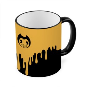 Кружка с принтом Bendy And The Ink Machine (37) в Екатеринбурге, керамика | ёмкость 330 мл | bendy | bendy and the ink machine | devil | game | horror | ink | mask | бенди | бенди и чернильная машина | краска | чернила