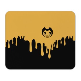 Коврик для мышки прямоугольный с принтом Bendy And The Ink Machine (37) в Екатеринбурге, натуральный каучук | размер 230 х 185 мм; запечатка лицевой стороны | bendy | bendy and the ink machine | devil | game | horror | ink | mask | бенди | бенди и чернильная машина | краска | чернила