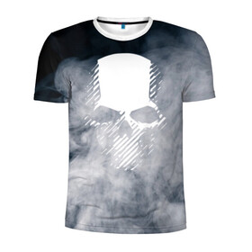 Мужская футболка 3D спортивная с принтом  GHOST RECON  в Екатеринбурге, 100% полиэстер с улучшенными характеристиками | приталенный силуэт, круглая горловина, широкие плечи, сужается к линии бедра | breakpoint | ghost recon | ghost recon breakpoint | logo | mask | skell technology | tom clancys | tom clancys ghost recon breakpoint | wildlands | лого | маска