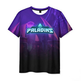 Мужская футболка 3D с принтом PALADINS в Екатеринбурге, 100% полиэфир | прямой крой, круглый вырез горловины, длина до линии бедер | paladins androxus | paladins barik | paladins game | paladins torvald | паладин. | паладинс