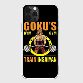 Чехол для iPhone 12 Pro Max с принтом GOKU GYM в Екатеринбурге, Силикон |  | Тематика изображения на принте: bodybuilding | diet | exercise | fitness | gym | heath | motivation | muscle | phil | training | workout | бодибилдинг | мотивация | спорт | трансформация | фитнес | эстетичный