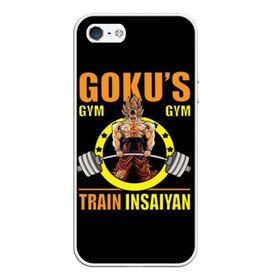 Чехол для iPhone 5/5S матовый с принтом GOKU GYM в Екатеринбурге, Силикон | Область печати: задняя сторона чехла, без боковых панелей | bodybuilding | diet | exercise | fitness | gym | heath | motivation | muscle | phil | training | workout | бодибилдинг | мотивация | спорт | трансформация | фитнес | эстетичный