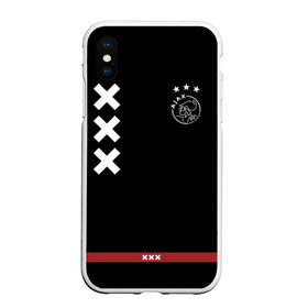 Чехол для iPhone XS Max матовый с принтом Ajax Amsterdam в Екатеринбурге, Силикон | Область печати: задняя сторона чехла, без боковых панелей | ajax | амстердам | аякс | футбол