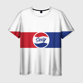 Мужская футболка 3D с принтом Sexy в Екатеринбурге, 100% полиэфир | прямой крой, круглый вырез горловины, длина до линии бедер | cola | pepsi | кола | пепси