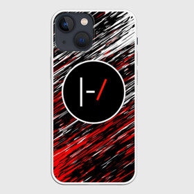 Чехол для iPhone 13 mini с принтом TWENTY ONE PILOTS в Екатеринбурге,  |  | 21 pilots | 21p | music | paints | rock | top | trench | twenty one pilots | брызги | группа | краски | музыка | рок