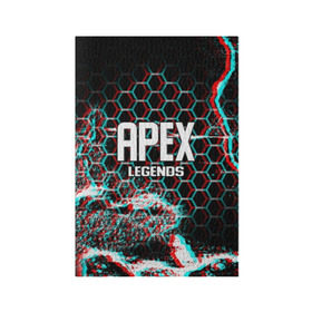 Обложка для паспорта матовая кожа с принтом APEX LEGENDS в Екатеринбурге, натуральная матовая кожа | размер 19,3 х 13,7 см; прозрачные пластиковые крепления | action | apex legends | combat | explosion | fire | flam | game | gun | heavy weapon | machine gun | man | robot | spark | titanfall | titanfall 2 | war | weapon | шутер