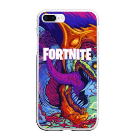 Чехол для iPhone 7Plus/8 Plus матовый с принтом FORTNITE HYPERBEAST в Екатеринбурге, Силикон | Область печати: задняя сторона чехла, без боковых панелей | Тематика изображения на принте: 2019 | armor | armour | cybersport | esport | fortnite | game | hyperbeast | logo | monster | season 9 | skin | броня | игра | киберспорт | сезон 9 | фиолетовый | фортнайт