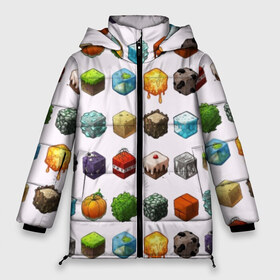 Женская зимняя куртка 3D с принтом Minecraft в Екатеринбурге, верх — 100% полиэстер; подкладка — 100% полиэстер; утеплитель — 100% полиэстер | длина ниже бедра, силуэт Оверсайз. Есть воротник-стойка, отстегивающийся капюшон и ветрозащитная планка. 

Боковые карманы с листочкой на кнопках и внутренний карман на молнии | funny | mine | minecraft | mods | noob | pro | skins | story | vs | zombie | инди | конструктор | майнкрафт | моды | нуб | скин | скрипер | шахта