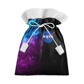 Подарочный 3D мешок с принтом NASA (SPACE) 4.2 в Екатеринбурге, 100% полиэстер | Размер: 29*39 см | nasa | paint | space | звезды | космос | краска | наса | черная дыра