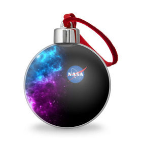 Ёлочный шар с принтом NASA (SPACE) 4.2 в Екатеринбурге, Пластик | Диаметр: 77 мм | nasa | paint | space | звезды | космос | краска | наса | черная дыра