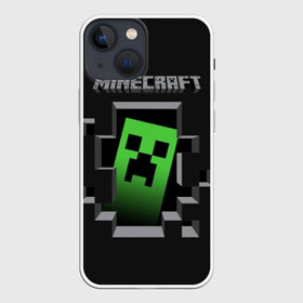 Чехол для iPhone 13 mini с принтом Minecraft в Екатеринбурге,  |  | funny | mine | minecraft | mods | noob | pro | skins | story | vs | zombie | инди | конструктор | майнкрафт | моды | нуб | скин | скрипер | шахта