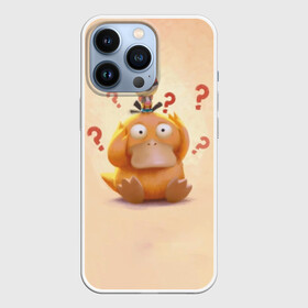 Чехол для iPhone 13 Pro с принтом Псайдак в Екатеринбурге,  |  | Тематика изображения на принте: detective pikachu | pikachu | pokeball | pokemon | psyduck | детектив пикачу | пикачу | покебол | покемон | псайдак