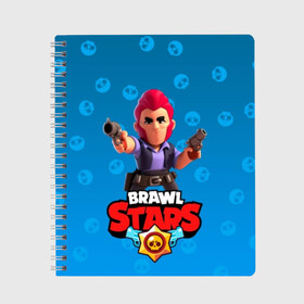 Тетрадь с принтом Brawl Stars 11 в Екатеринбурге, 100% бумага | 48 листов, плотность листов — 60 г/м2, плотность картонной обложки — 250 г/м2. Листы скреплены сбоку удобной пружинной спиралью. Уголки страниц и обложки скругленные. Цвет линий — светло-серый
 | android | brawl | brawl stars | clash | clash royale | game | royale | stars | андроид | игра | мобильные игры