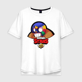 Мужская футболка хлопок Oversize с принтом Brawl Stars 6 в Екатеринбурге, 100% хлопок | свободный крой, круглый ворот, “спинка” длиннее передней части | android | brawl | brawl stars | clash | clash royale | game | royale | stars | андроид | игра | мобильные игры