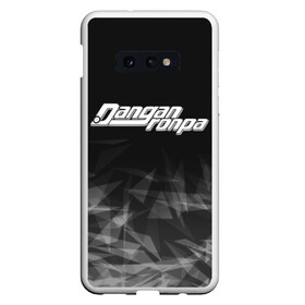 Чехол для Samsung S10E с принтом DANGANRONPA в Екатеринбурге, Силикон | Область печати: задняя сторона чехла, без боковых панелей | anime | bear | black  white | danganronpa | danganronpa monokid | kurokuma | monokuma | monotaro | rabbit | school | shirokuma | textura | аниме | главарь | монокума | текстура | чёрно белый | школа