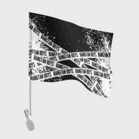 Флаг для автомобиля с принтом BTS / БТС в Екатеринбурге, 100% полиэстер | Размер: 30*21 см | bangtan boys | bt21 | bts | bts army | bts stickers | j hope | jimin | jin | jungkook | k pop | rap monster | rapmon | suga | v | бтс | корея | стикеры bts