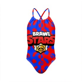 Детский купальник 3D с принтом BRAWL STARS в Екатеринбурге, Полиэстер 85%, Спандекс 15% | Слитный крой, подклад по переду изделия, узкие бретели | android | brawl stars | games | mobile game | stars | игры | мобильные игры
