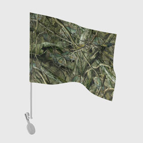 Флаг для автомобиля с принтом Лесной камуфляж в Екатеринбурге, 100% полиэстер | Размер: 30*21 см | камуфляж | лесной камуфляж